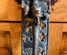 Gothic dragon door handle