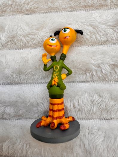 Disney Pixar Monsters Inc. University Terry & Terri Figure Cake Topper approx. 8 cm. Used Please see photos