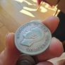 1942 South African Silver 2.5 Shillings - Stunning Natural Blue Toning Image 2