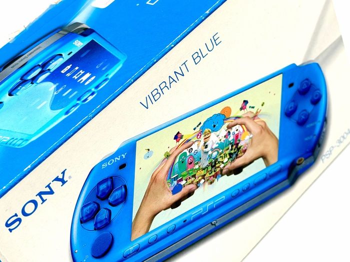 Sony PSP Console in Vibrant Blue - Boxed and Minty