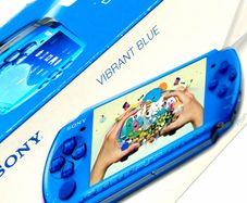 Sony PSP Console in Vibrant Blue - Boxed and Minty