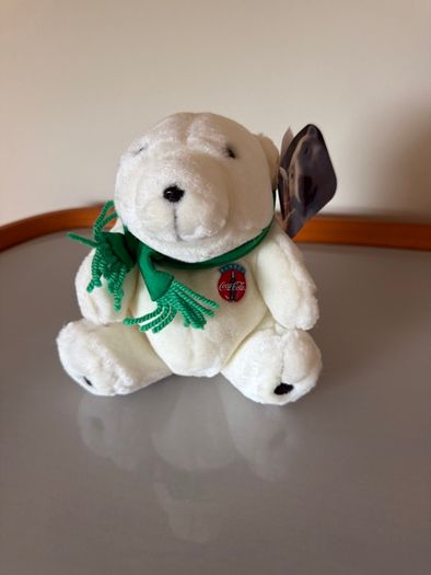 1993 vintage Coca-Cola polar bear soft toy