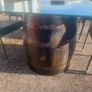 whiskey barrel outdoor table Image 2