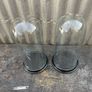 A matching pair of Victorian glass domes c1870 Image 2