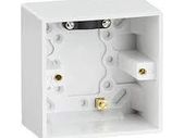 1 Gang Surface White Box 47 mm deep