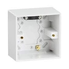 1 Gang Surface White Box 47 mm deep