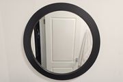 Large Round Black Wall Mirror (approx. 70 cm diameter)