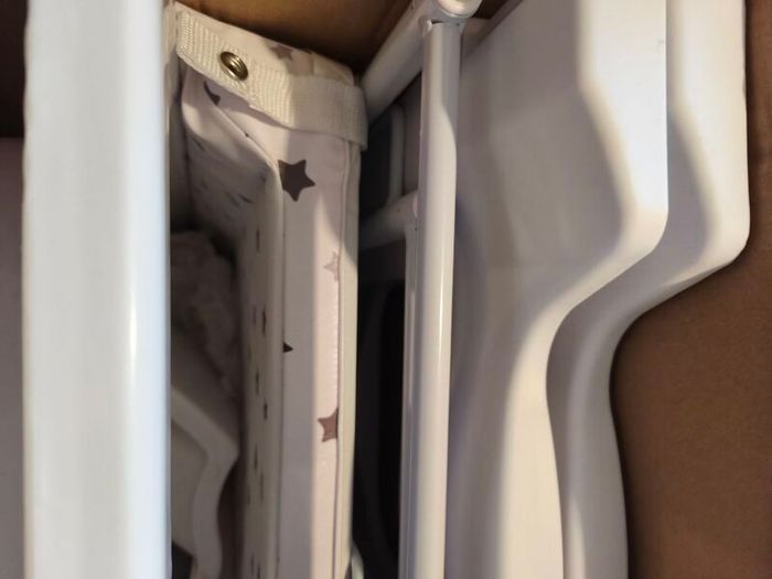 Baby changing table and two nappy bins