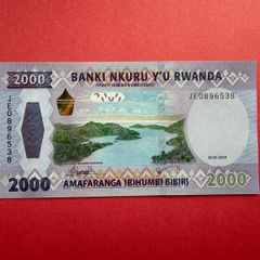 RWANDA  2,000  FRANCS  2024. Pick 44  ( Uncirculated )