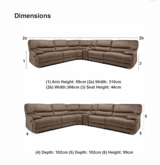 Reclining Corner Sofa + Matching Electric Recliner Chair