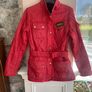 Ladies red Barber jacket sixe 10 Image 2