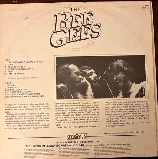 Bee Gees Ive Gotta Get A Message To You 1978 UK Vinyl LP