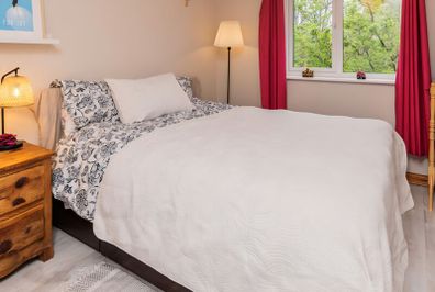 Ikea king size Brusali bed with storage frame and mattress (optional)