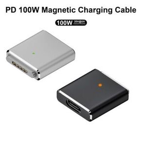Laptop USB Type-C to Magsafe 3 Converter Magnetic PD 100W Charging Cable Adapter Zinc Alloy for MacBook Air/Pro 14 16