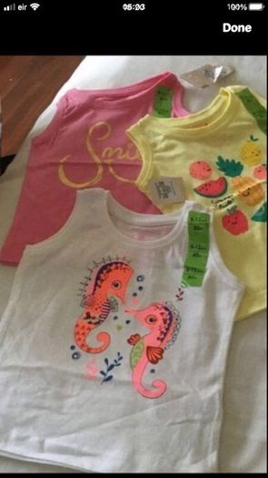Girls new tops 9/12 mths