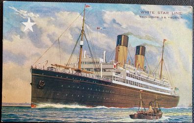 SS Doric post card white star line