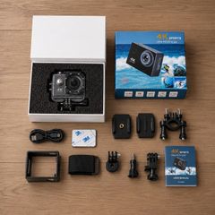 Brand new 4K action camera ideal for sports, travel, outdoor adventures and content creation.