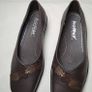hotter brown leather flats size 3 eu 36 in like new condition Image 3