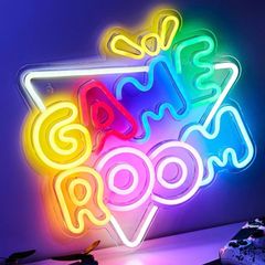 Neon Light Sign LED Gaming Room Decor, Gaming Accessories, Gamer Gift LED Gaming Lights for Desk, Gaming Stuff for Boys Room Setup, Gamer Boys Bedroom Wall Decor, Neon Sign for Wall, Lamp Gifts