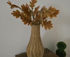 Artificial oak leaves picks - 3 picks - Autumn