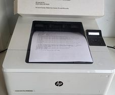 HP laserjet pro printer with new toner.