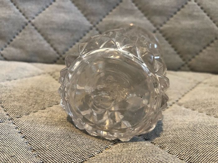 Vintage glass milk jar