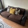 Leather & Fabric 3+2 Sofa Suite Image 2