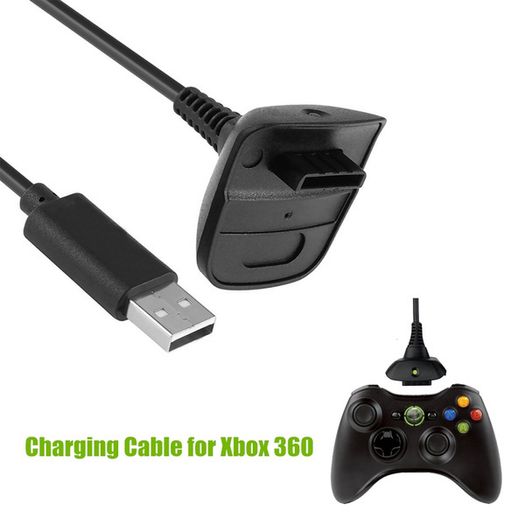 Xbox 360 Wireless Controller Gamepad Black + USB Cable