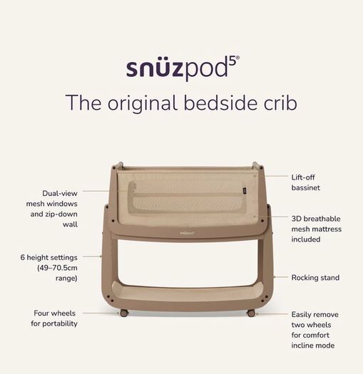 Snuz Pod 5 - Mocha - Excellent Condition