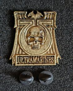 Warhammer, Ultramarines pin badge.