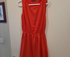 Tangerine cotton dress uk10