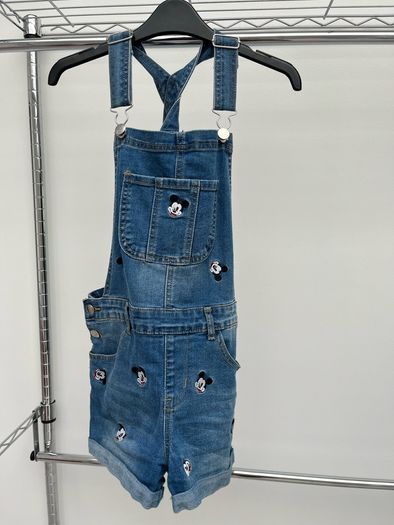 Disney, Mickey Mouse dungaree shorts, Age 9-10 (Free girls clothes/items for first buyer to offer asking price on this)