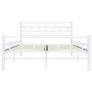 Bed Frame White Metal 120x200 cm Image 4