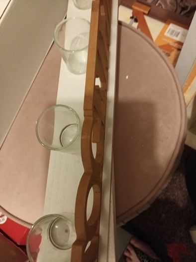 Together  4 piece wooden candle holder