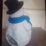 Christmas Snowman Tea Light Holder .. Will Include a Tealight Image 6