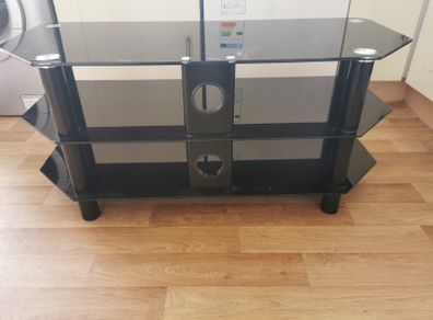 Black TV stand