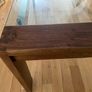 Wood and glass dining table Image 4