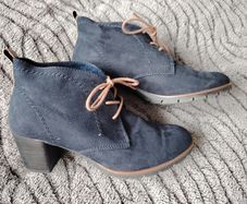 Navy Suede Shoes  Size 6