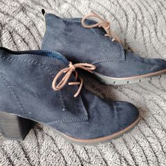 Navy Suede Shoes  Size 6