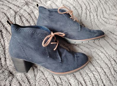 Navy Suede Shoes  Size 6
