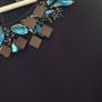 Phase Eight Navy Azul Embellished Neck Line Sz 14UK Image 4