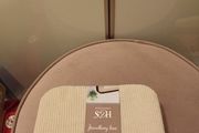 Cream cord jewellery box