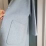 PAUL COSTELLOE powder blue oversized bucket coat Sz L - Fit 16-18UK - Bnwt Rrp 195 Image 9