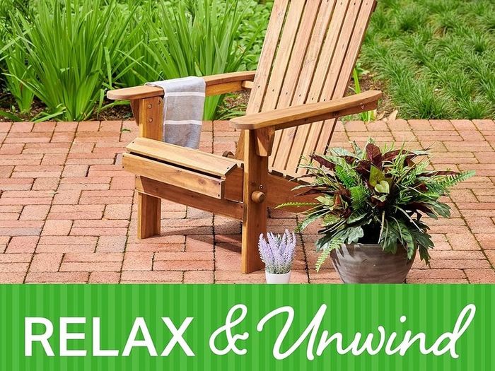 NEW SALE | Adirondack Chair Outdoor Acacia Hardwood Folding Chairs