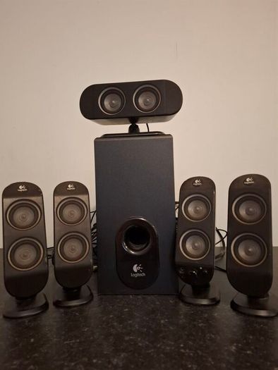5:1 Logitech Surround Sound System for Gaming, Movies and Entertainment