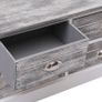 Hall Bench Grey 115x30x40 cm Wood Image 5