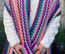 Handmade Crochet Pocket Shawl