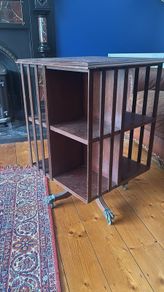 Antique revolving bookcase