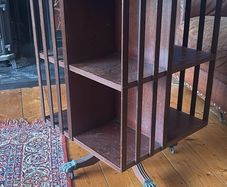 Antique revolving bookcase
