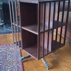 Antique revolving bookcase